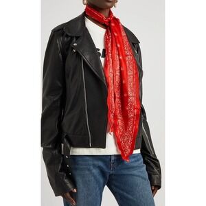 The Marc Jacobs Red Paisley Logo Bandana Scarf S905M02PF21 NWT